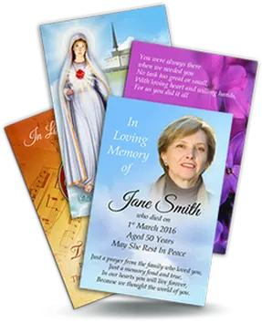 Ricordini da conservare Ricordini lutto da conservare